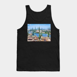 Cranes in Gdansk shipyard Tank Top